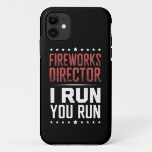 Vuurwerkregisseur Ik Ren Jij Rent Grappige 4e Juli Case-Mate iPhone Case