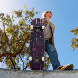 Vuurwerkshow: Abstracte Kunst Persoonlijk Skateboard