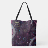 Vuurwerkshow: Abstracte Kunst Tote Bag (Achterkant)
