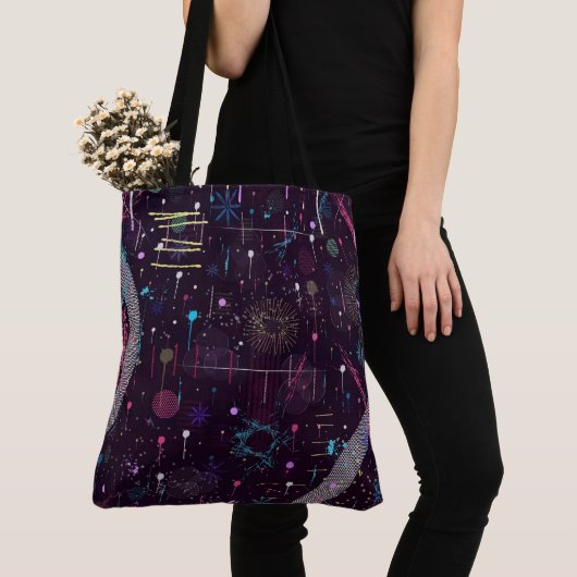Vuurwerkshow: Abstracte Kunst Tote Bag (Dichtbij)
