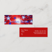 Vuurwerksjabloon voor visitekaartje (Voorkant / Achterkant)