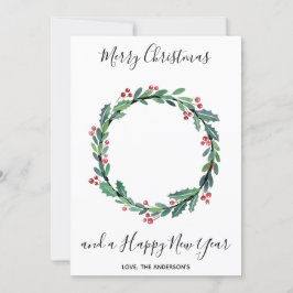 Vuurwerkster Thin Red Line met kerstmis Feestdagenkaart