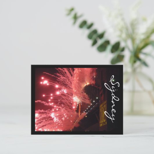 vuurwerksydney feestdagenkaart (Staand voorkant)