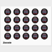 Vuurwerktechnicus 4 juli Grappig USA Pyro-tec Ronde Sticker (Vel)