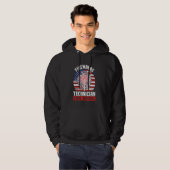 vuurwerktechnicus Ik run, jij vuurwerk Hoodie (Voorkant volledig)
