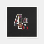  vuurwerktuigen van 4 juli servet (Voorkant)