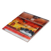 Vuurwerktuigen voor de handel tegeltje (Zijkant)