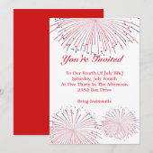 Vuurwerkuitnodiging Kaart (Voorkant / Achterkant)