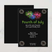 Vuurwerkuitnodiging Kaart (Voorkant / Achterkant)