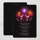 Vuurwerkuitnodiging Kaart (Voorkant / Achterkant)