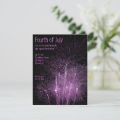 Vuurwerkuitnodiging Kaart (Staand voorkant)