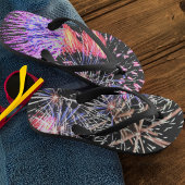 Vuurwerkvertoning, Patriottisch, Vakantie Volwasse Teenslippers