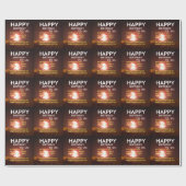 Vuurwerkviering met bedankbericht cadeaupapier (Vlak)