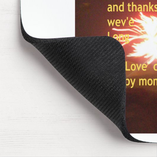 Vuurwerkviering met bedankbericht muismat (Hoek)