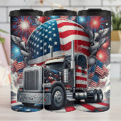 Vuurwerkviering Patriotic Truck Eagle Thermosbeker