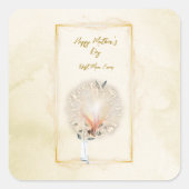 Vuurwerkvierkante stickers (Voorkant)