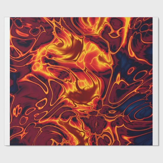 vuurwervels cadeaupapier (Vlak)