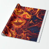 vuurwervels cadeaupapier (Uitgerold)