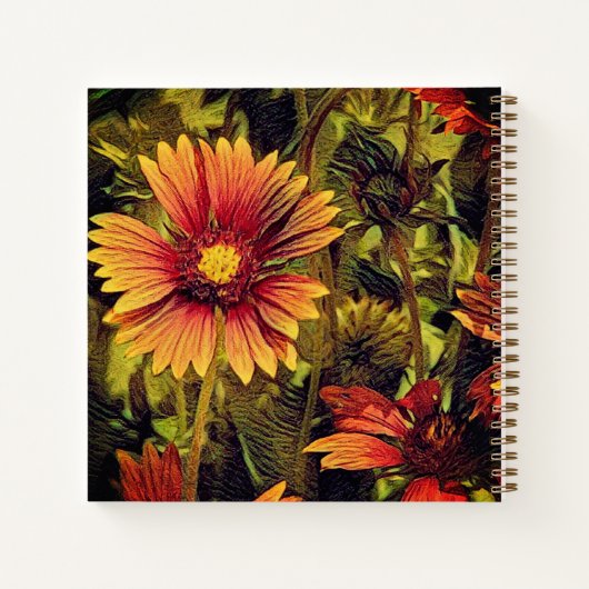 Vuurwielventilatorcitaat Notitieboek (Achterkant)