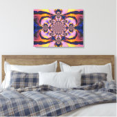 Vuurwolkendoek Canvas Afdruk (Insitu (Slaapkamer))