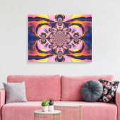 Vuurwolkendoek Canvas Afdruk (Insitu (Woonkamer))