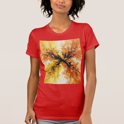 Vuurwortels, Lichttakken T-shirt (Voorkant)