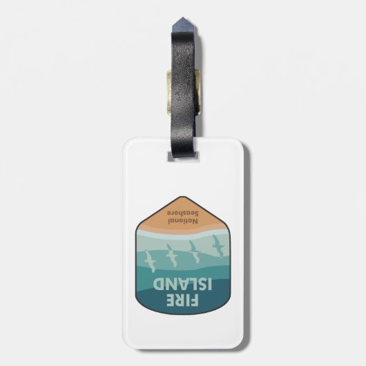Vuurzee Nationale Seashore New York Seagulls Bagagelabel (Achterkant verticaal)