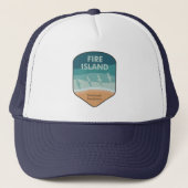 Vuurzee Nationale Seashore New York Seagulls Trucker Pet (Voorkant)