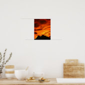 Vuurzonnescherm Poster (Keuken)