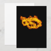 Vuurzwembad zwaait zwammen kaart (Voorkant / Achterkant)