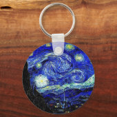 vVan Gogh Sterrennacht Fine Art Sleutelhanger (Voorkant)