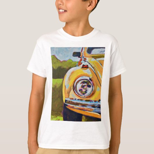 VW Bug Painting - Gift for VW Bug Lovers T-shirt (Voorkant)