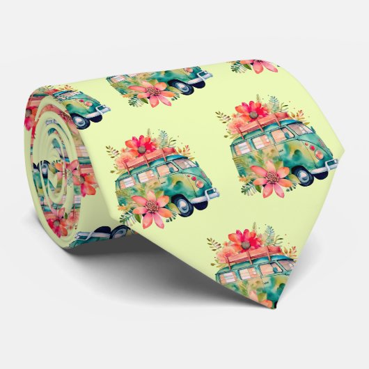 VW-Bus Volkswagen transporter Stropdas (Opgerold)