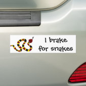 VW- kleurrijke slangenkunst Bumpersticker (Op auto)