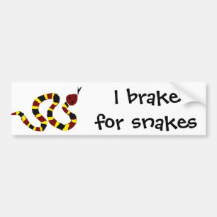 VW- kleurrijke slangenkunst Bumpersticker