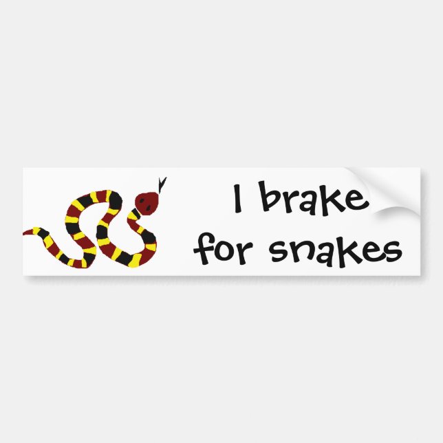 VW- kleurrijke slangenkunst Bumpersticker (Voorkant)