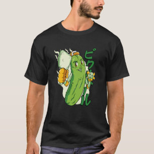 VXL Pickleball Groene Komkommer Hart Liefde Paddle T-shirt
