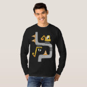VXLS Bouwtruck Graafmachine Betonmenger D T-shirt (Voorkant volledig)