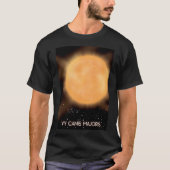 VY Canis Majoris Zon ruimte kunst poster. T-shirt (Voorkant)