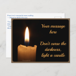 Vykort — Candle Briefkaart