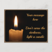 Vykort — Candle Briefkaart (Voorkant)