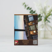 Vykort — Connect, Airplane Briefkaart (Staand voorkant)