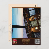 Vykort — Connect, Airplane Briefkaart (Voorkant / Achterkant)