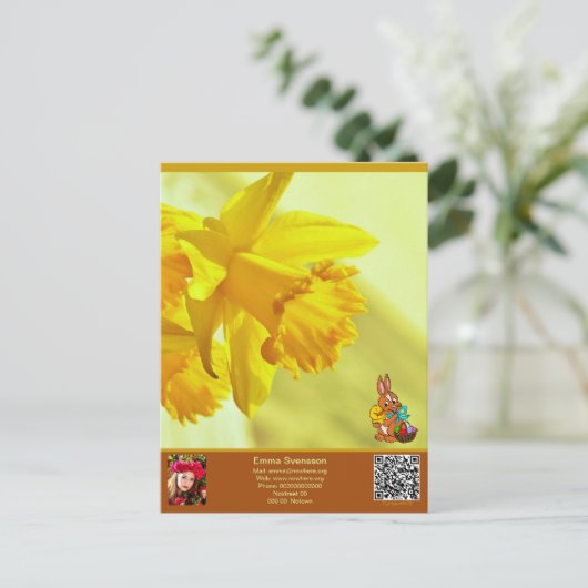 Vykort — Connect, Easter Briefkaart (Staand voorkant)