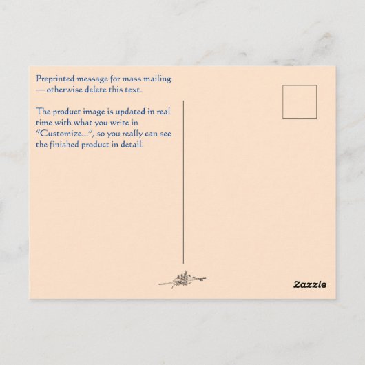 Vykort — Connect, Knight Briefkaart (Achterkant)