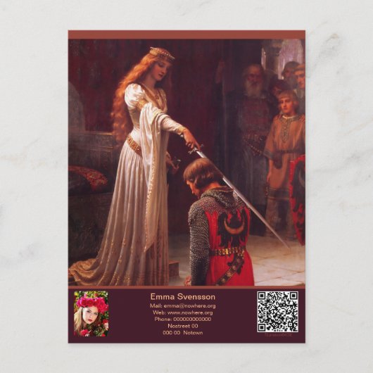 Vykort — Connect, Knight Briefkaart (Voorkant)