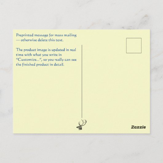 Vykort — Connect, Summer Briefkaart (Achterkant)