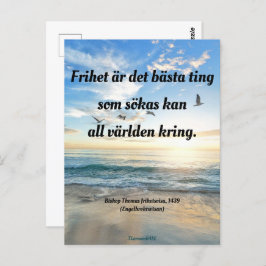 Vykort — Frihet Briefkaart