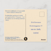 Vykort — Gustav Vasa Briefkaart (Achterkant)