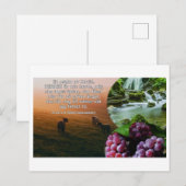 Vykort - Psalm 23: 1-2 Briefkaart (Voorkant / Achterkant)